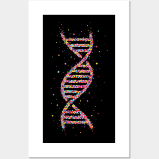 DNA Strand Double Helix Biologist Scientist Posters and Art